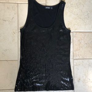 Sequined tank top